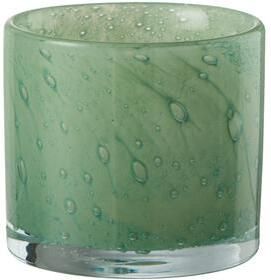 J-Line theelichthouder Jade glas groen small