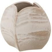 J-Line vaas Abstract Vierkant klei beige small Ø 11.5 cm