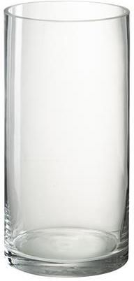 J-Line vaas Cilinder Vola glas transparant large 30 cm hoog
