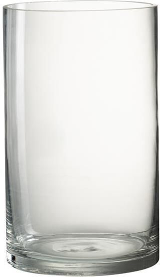 J-Line vaas Cilinder Vola glas transparant medium 25.5 cm hoog