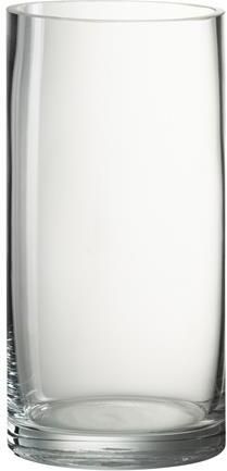 J-Line vaas Cylinder glas transparant small 20.5 cm hoog