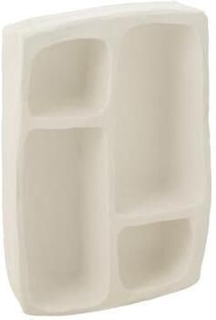 J-Line wandrek Flint papier maché wit small