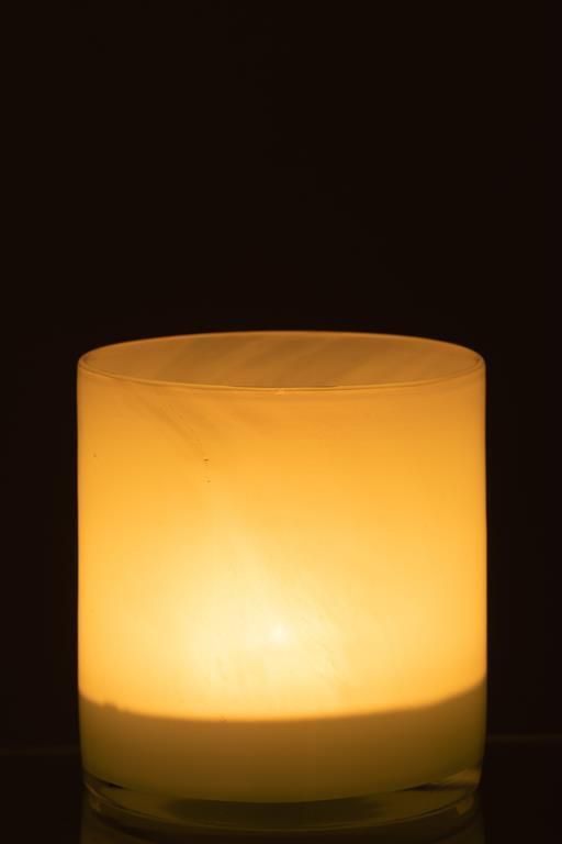 J-Line windlicht Jade glas lichtgroen medium