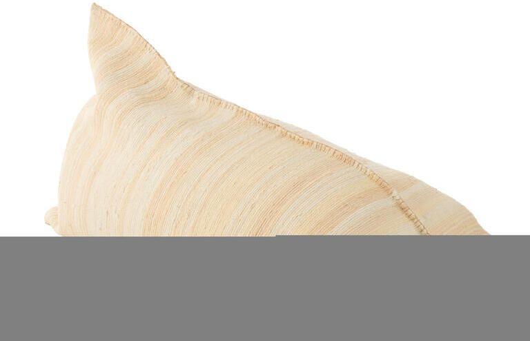 J-Line Zitzak Breeze Strepen Gerecycleerd Katoen Creme Zalm - Foto 3