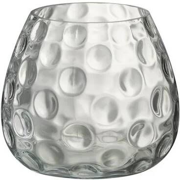 J-Line Kaarshouder glas transparant 21 cm