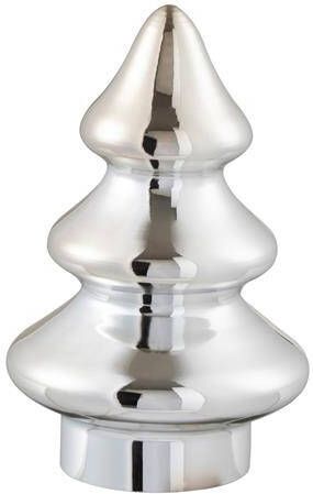 J-Line Kerstboom glas zilver small