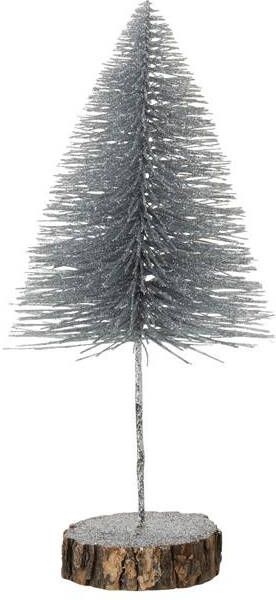 J-Line Kerstboom kunststof zilver large