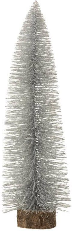 J-Line Kerstboom polyresin glitter|zilver large