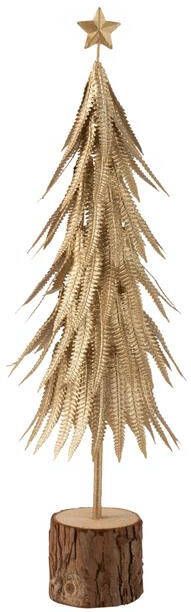 J-Line Kerstboom metaal goud small
