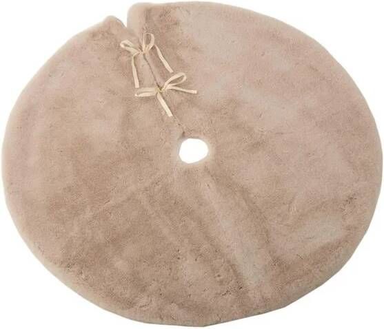 J-Line Rond kerstboomrok textiel beige
