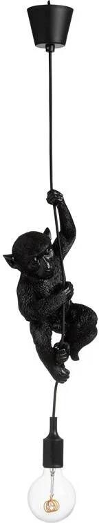 J-Line lamp Aap Hangend polyresin zwart