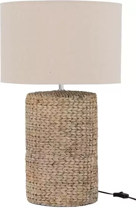 J-Line lampvoet Dik Vlecht beton|katoen naturel large