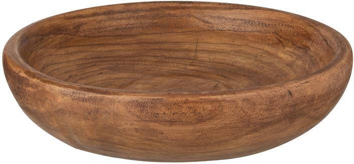 J-Line schaal Paulownia hout bruin