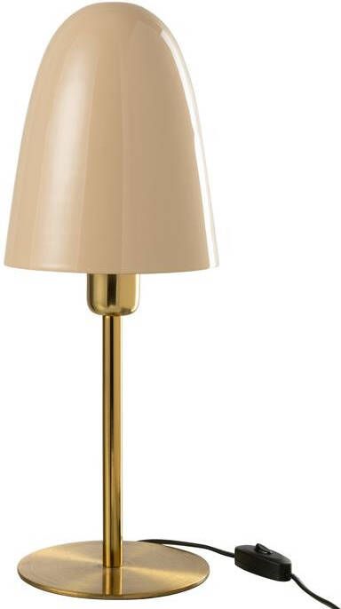 J-Line tafellamp metaal beige|goud