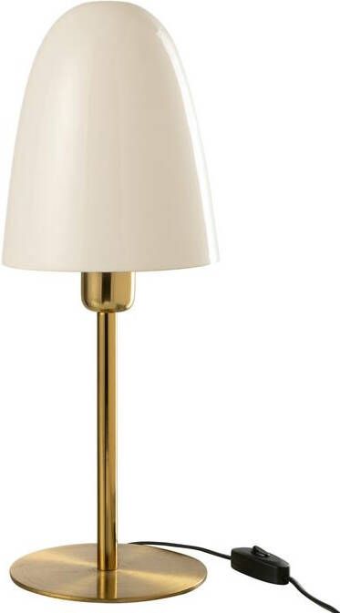 J-Line tafellamp metaal wit|goud