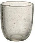 J-Line theelichthouder Bubbels glas transparant small 6 stuks