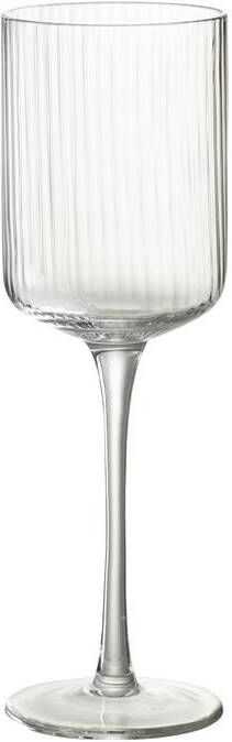 J-Line Ralp wijnglas glas transparant 6x