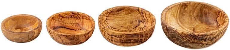 Jay Hill Kleine Kommen Set Tunea Olijfhout 4 -Delig