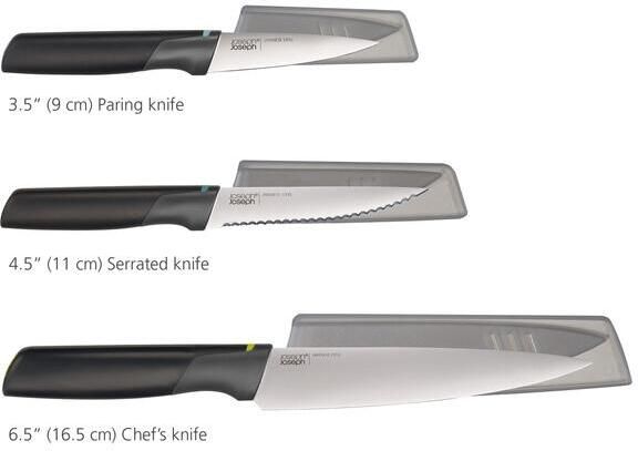 Joseph Duo Opal Messen met Steun Set van 3 Stuks