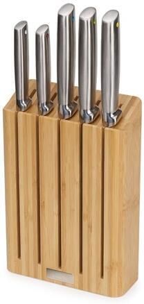 Joseph Elevate Steel Messen met Houder Bamboe 5-Delig