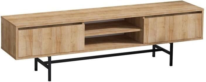 Kalune Design Giga Meubel Tv-meubel Naturel Eiken|Zwart 180x50x40cm Matias - Foto 2