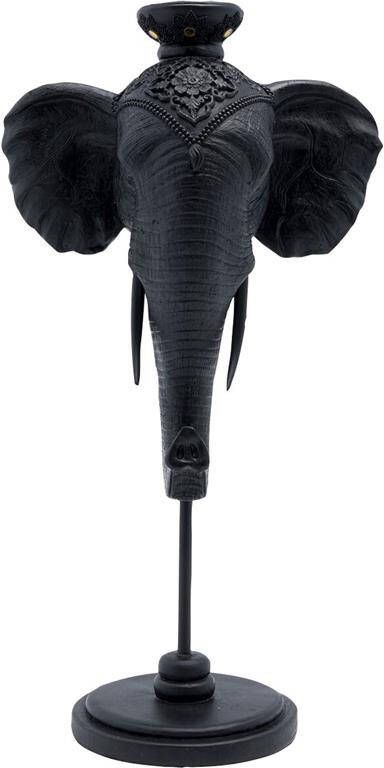 Kare Design Kare Kandelaar Elephant Head Black 49cm