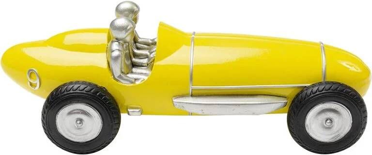 Kare Design Kare Decofiguur Racing Car Yellow 9cm