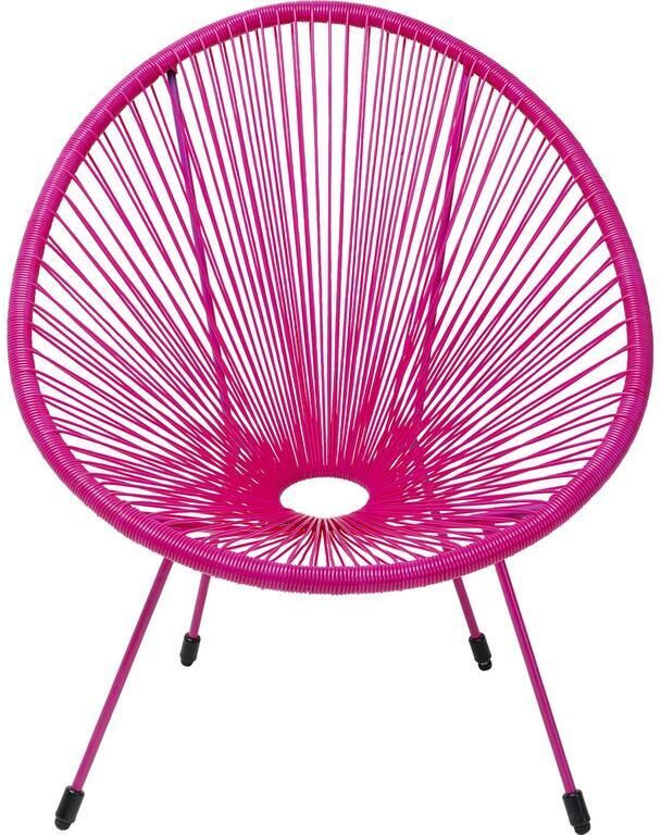 Kare Design Acapulco Mono Tuinfauteuil roze