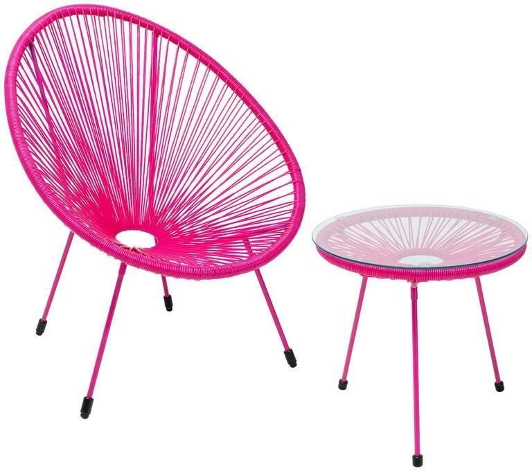 Kare Design Acapulco Mono tuinmeubelair roze