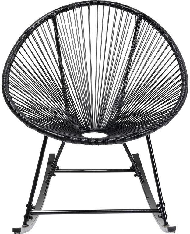 Kare Design Acapulco Schommelstoel zwart