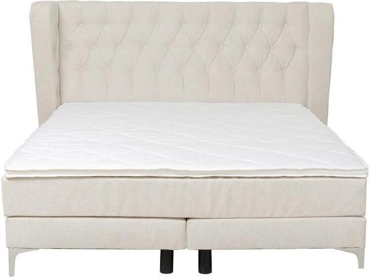 Kare Design Bed Boxspring Benito Moon creme