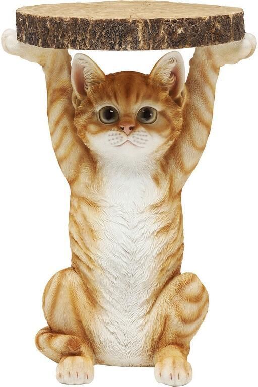 Kare Design Kare Bijzettafel Animal Kat Ø33cm