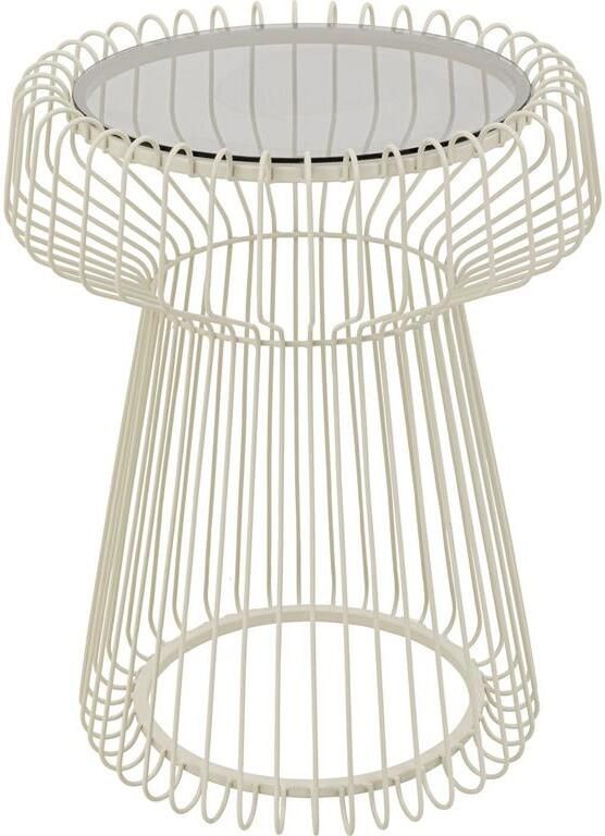 Kare Design Bijzettafel Lisboa Ø38cm beige