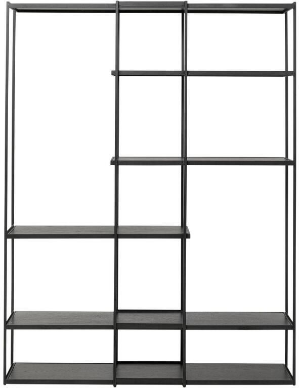 Kare Design Bookshelf Oslo zwart 200x150cm