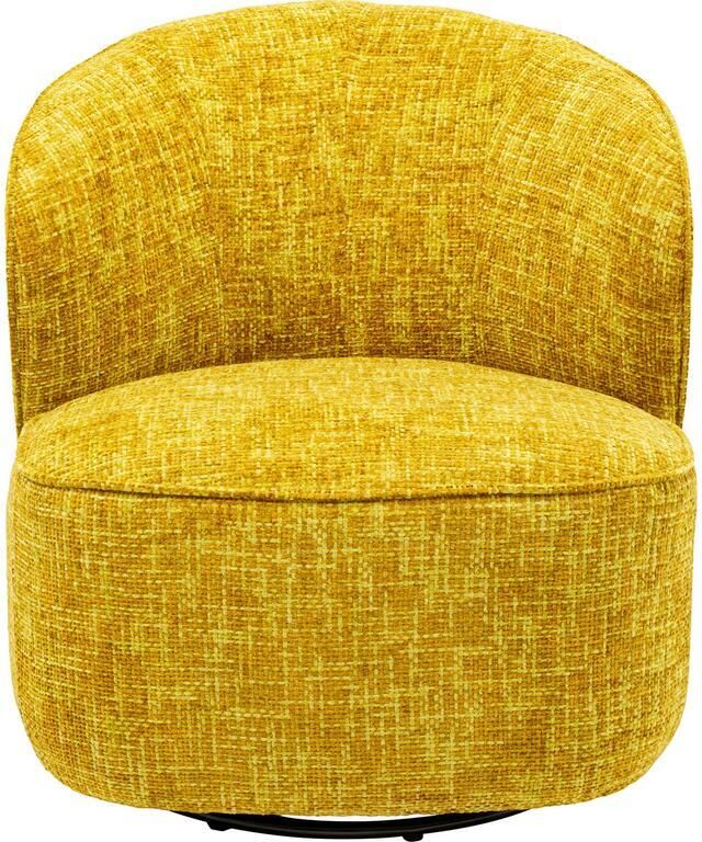 Kare Design Draaifauteuil Ellie geel