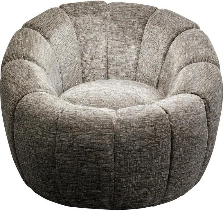 Kare Design Draaifauteuil Fiori grijs