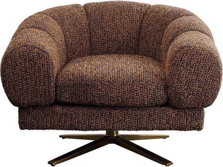 Kare Design Draaifauteuil Janno bruin