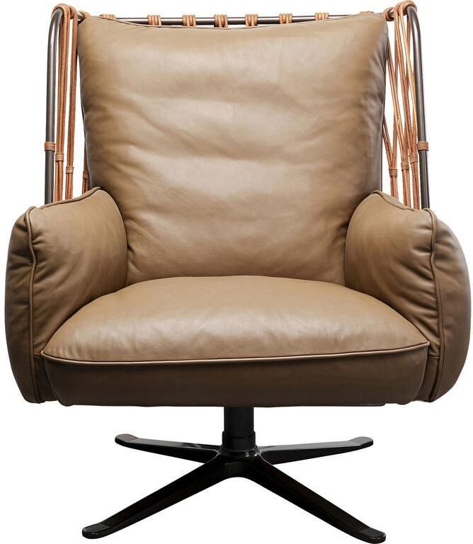 Kare Design Draaifauteuil Paradiso bruin