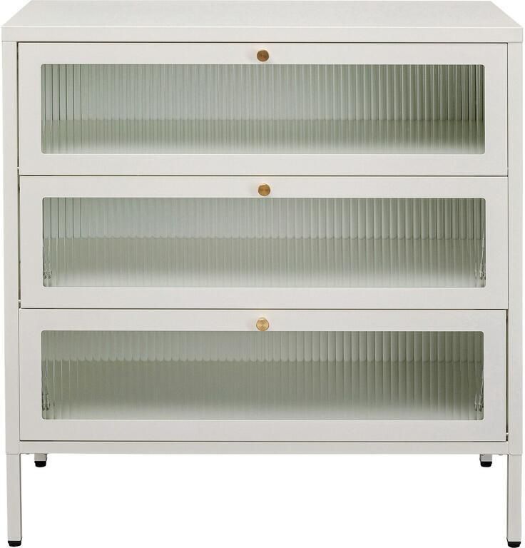 Kare Design Dressoir Naxos wit 3 deuren