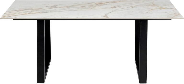 Kare Design Eettafel Eternity 180x90cm wit en zwart