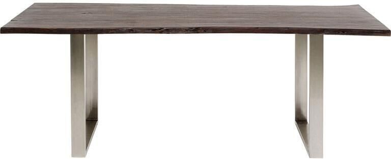 Kare Design Eettafel Harmony 180x90cm walnoot chroom