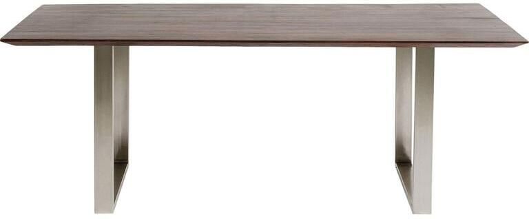 Kare Design Eettafel Symphony 160x80cm walnoot chroom