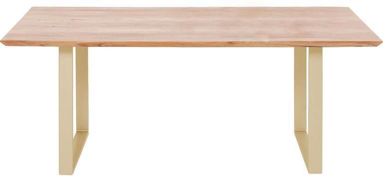 Kare Design Eettafel Symphony 180x90cm acacia goud
