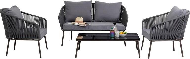 Kare Design Elba tuinmeubilair 4-zits grijs