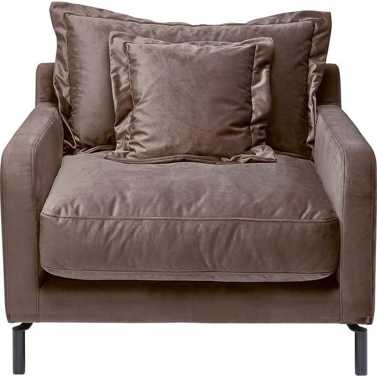 Kare Design Fauteuil Lullaby fluweel taupe