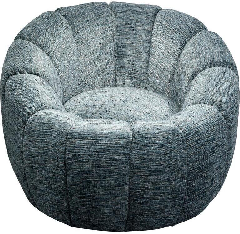 Kare Design Fiori Draaifauteuil blauw