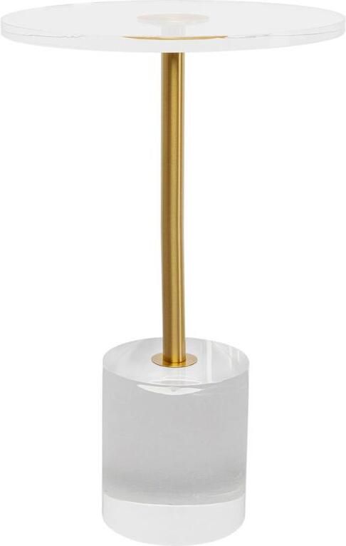 Kare Design Ghost Bijzettafel transparant Ø35cm