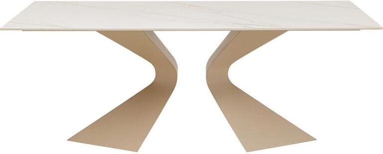 Kare Design Gloria Eettafel beige keramiek 200x100cm