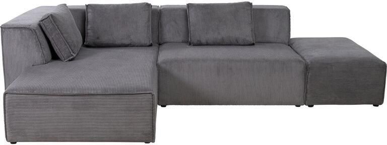 Kare Design Hoekbank Infinity Cord grijs links