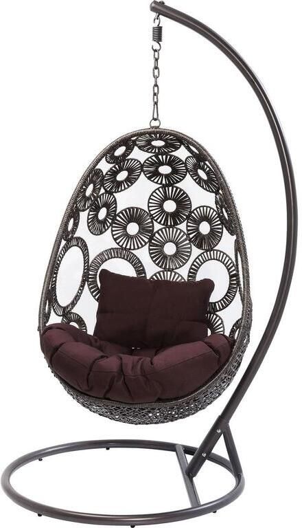 Kare Design Ibiza hängend fauteuil bruin